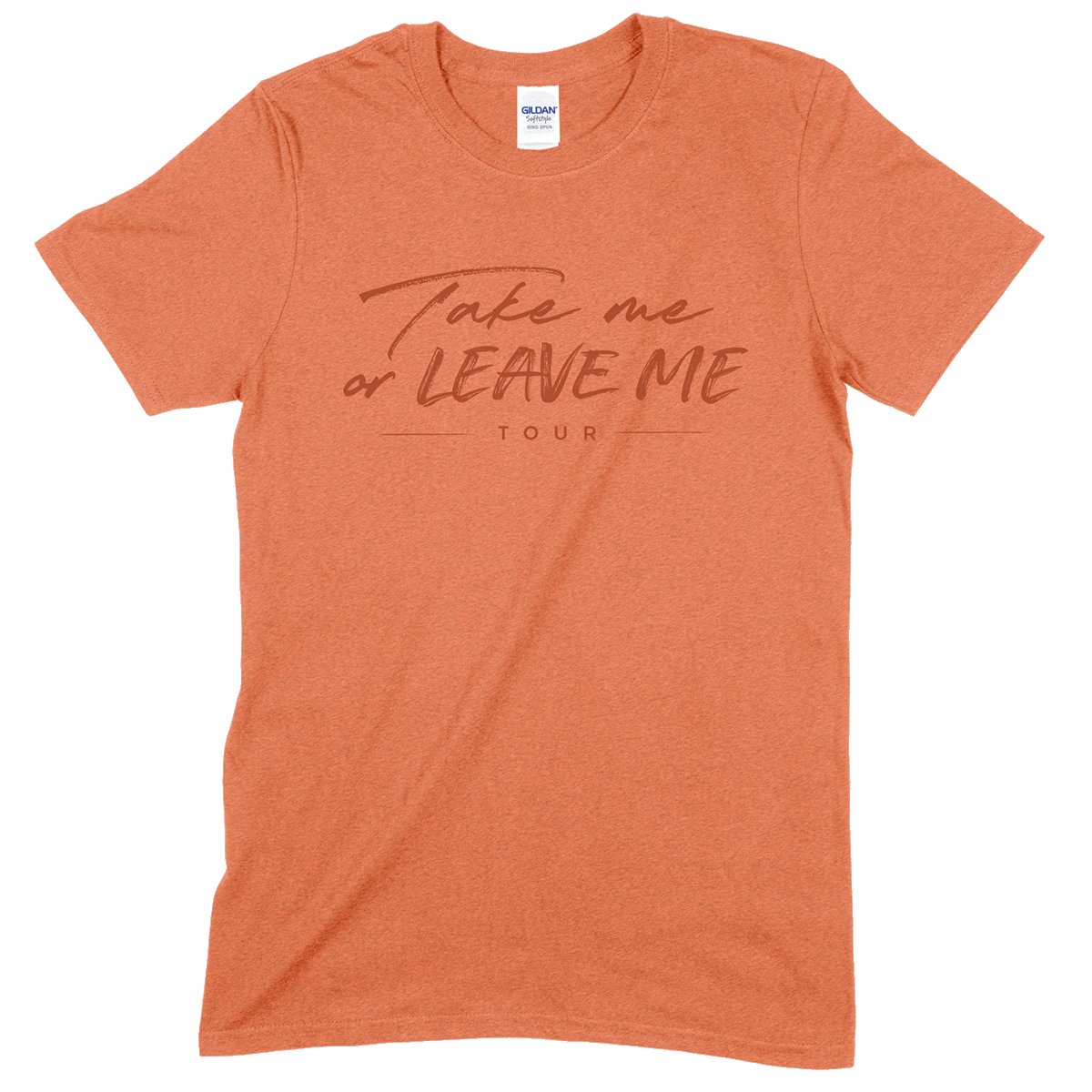 Take Me or Leave Me Tour Tee Heather Orange