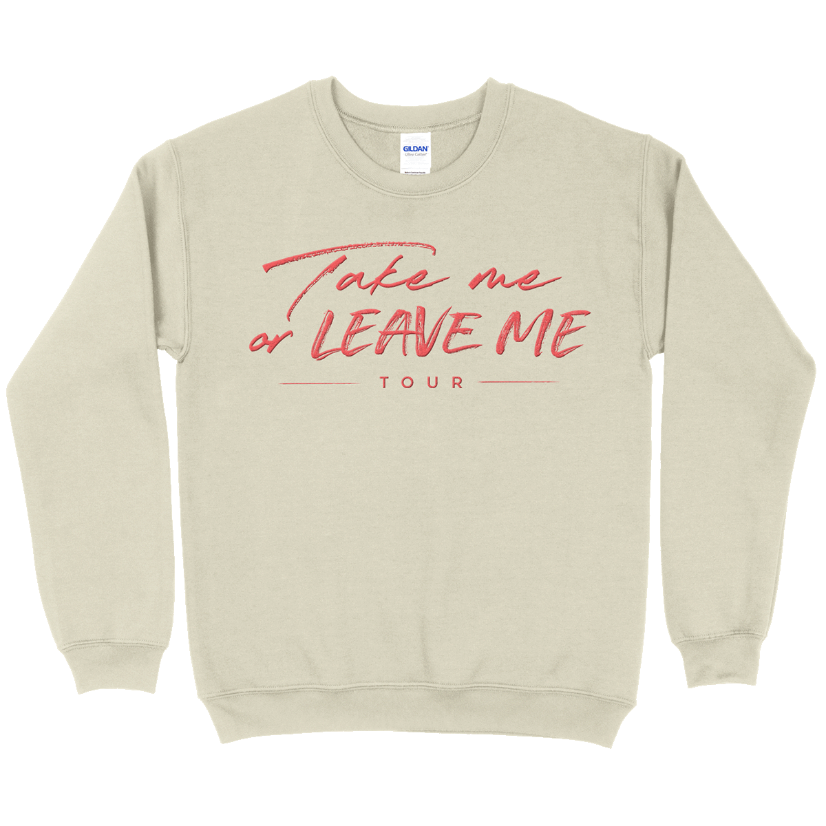 Take Me or Leave Me Tour Puff-Print Crewneck